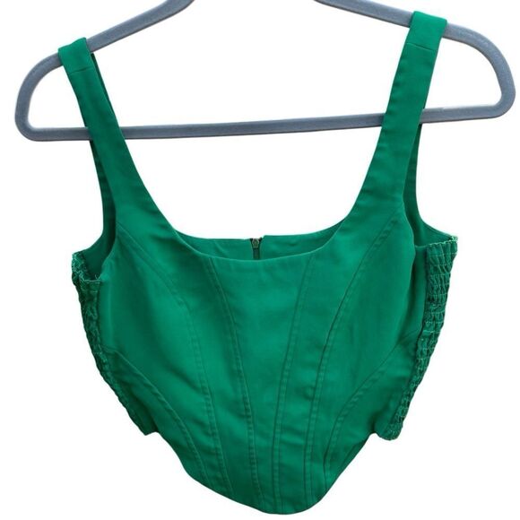 Amanda Uprichard Women's Fisher Top in Jungle Green Size Medium - Picture 4 of 7